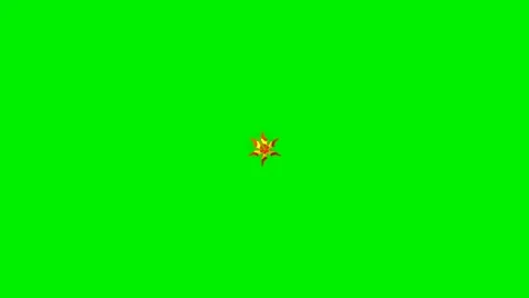 Fire energy wave vfx on green screen background Stock Footage 324499361