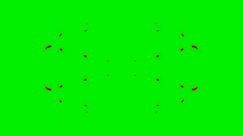 Fire energy wave vfx on green screen background Stock Footage 324499407
