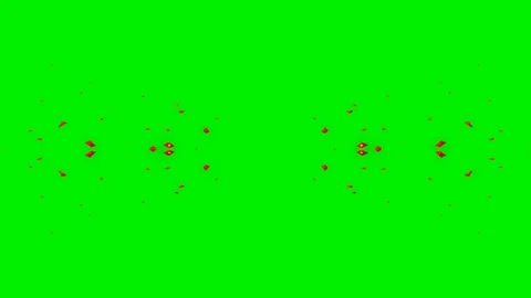 Fire energy wave vfx on green screen background Stock Footage 324499442