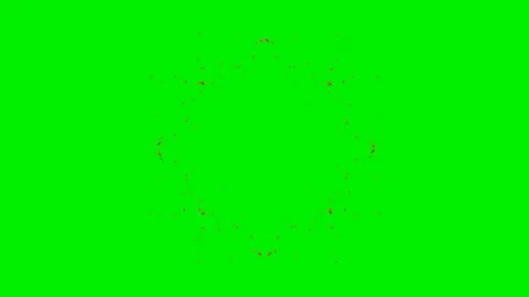 Fire energy wave vfx on green screen background Stock Footage 324499647
