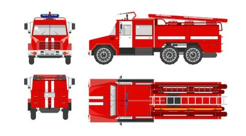 Fire engine car Stock Illustration
