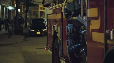 Fire Engine Detail Stock Footage 46837001