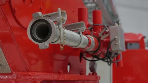 Fire Engine Firehose Stock Footage 123278396