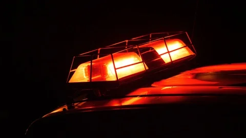 Fire Engine With Flashing Lights 4K Vídeo Stock 91328082