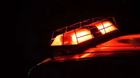 Fire Engine With Flashing Lights Slow Motion 4K Vídeo Stock 91328380