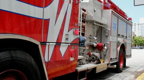 Fire Engine Stock Footage 705337