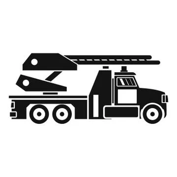 Fire engine icon, simple style 스톡 일러스트