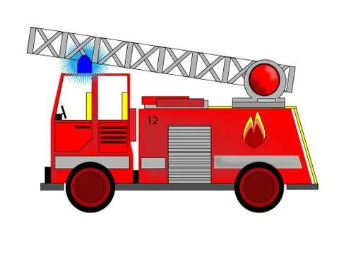 Fire engine Illustrazione stock