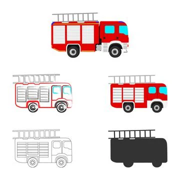 Fire engine Stock Illustration