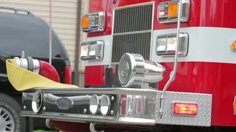 Fire engine Lights Loop Video stock 11180467