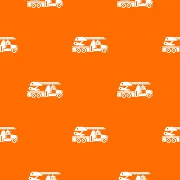Fire engine pattern seamless 스톡 일러스트