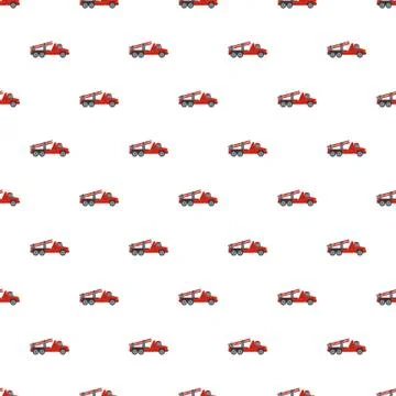 Fire engine pattern seamless 스톡 일러스트