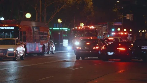 Fire engine (пожарная машина) Stock Footage 116100657