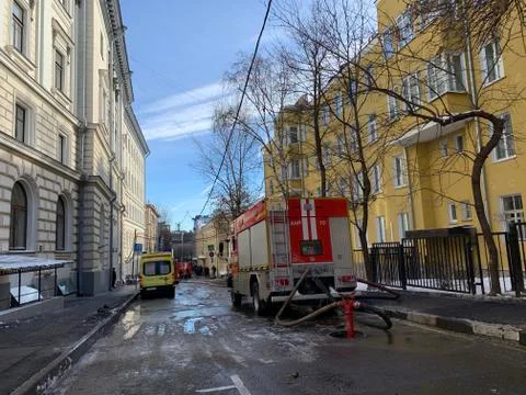 Fire engine пожарные машины Stock Photos