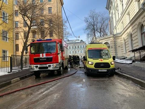 Fire engine пожарные машины Stock Photos