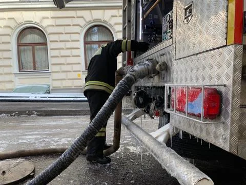 Fire engine пожарные машины Stock Photos