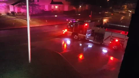 Fire Engine Responding Stock Footage 277120421