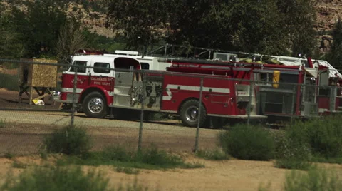 Fire Engines Stock Footage 62897516