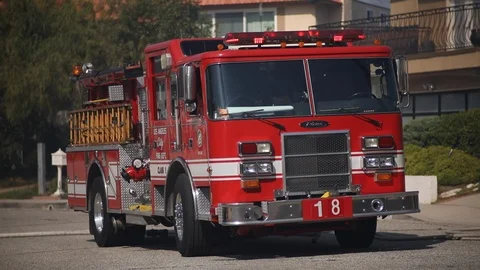 Fire Enging Close Stock-Footage 111481175