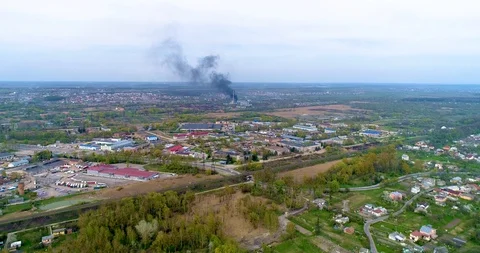 Fire at the enterprise Stock Footage 88916958