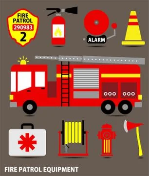 FIRE EQUIPMENT Stock Illustration