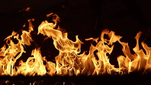 Fire erupts from a damaged gas pipe Stock-Footage 324518542