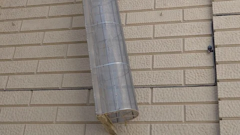 Fire escape on a building. Видео 115806610