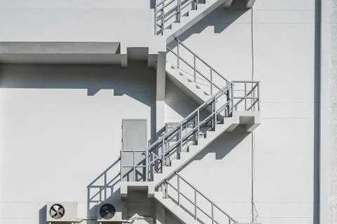 Fire escape of a building Stock Photos