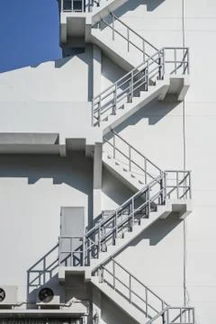 Fire escape of a building Stock Photos