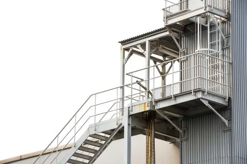 Fire escape isolated Stock Photos