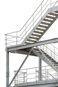 Fire escape isolated Stock Photos