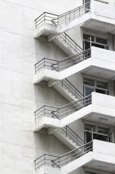 Fire escape Stock Photos