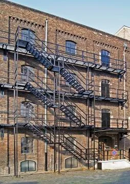 Fire escape Stock Photos