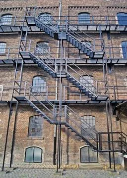 Fire escape Stock Photos