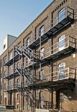 Fire escape Stock Photos
