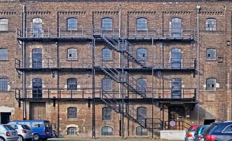 Fire escape Stock Photos