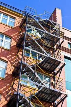 Fire escape Stock Photos