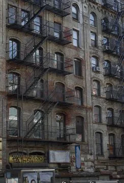 Fire escape Stock-Fotos