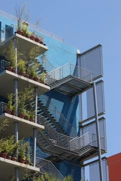 Fire escape Stock Photos