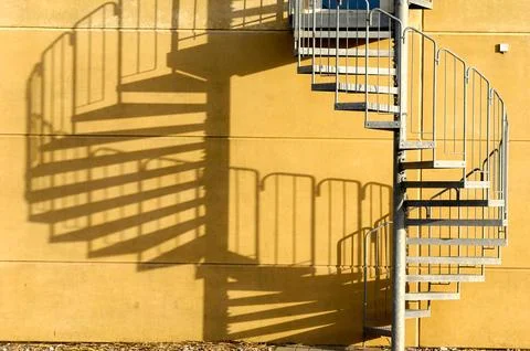Fire escape stair Stock Photos