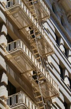 Fire escapes Stock Photos