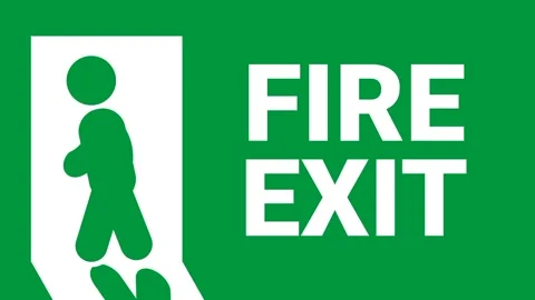 Fire Exit Stock Footage 335667570