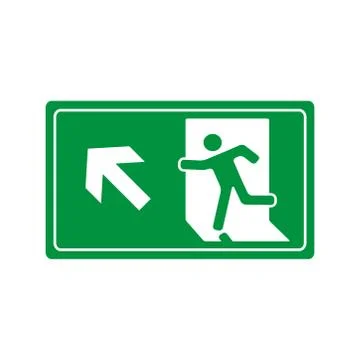 Fire exit icon vector design template Stock Illustration