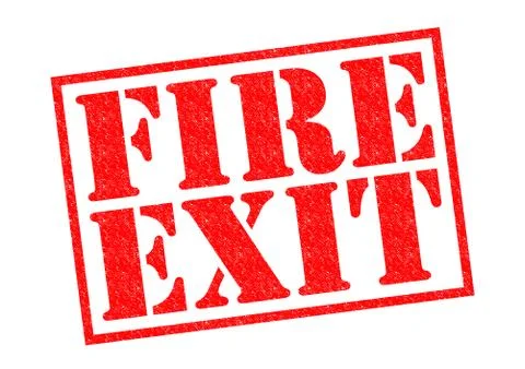Fire Exit Stock Illustration