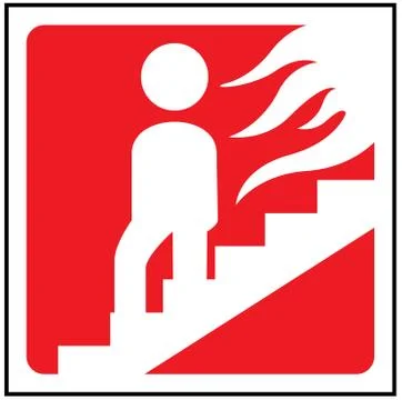 Fire exit Stock Illustration