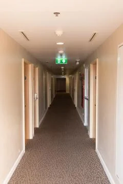 Fire exit light sign. Stock Photos