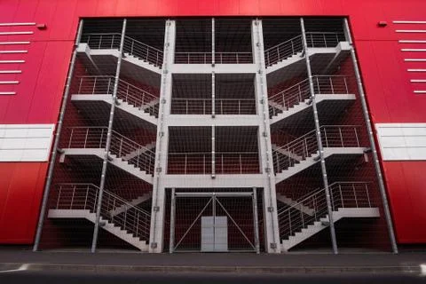 Fire exit of shopping mall Stock Photos