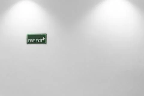 Fire exit sign Foto stock