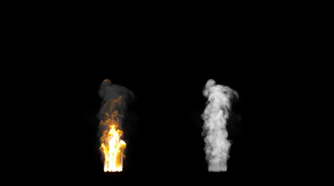 Fire explosion with alpha Stock Footage 24616561
