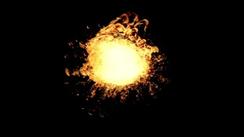 Fire explosion animation of Fire Flames Background. Video stock 337015469
